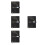4Pcs Black Daily Task Planner Notepad for Teachers and Professionals 4
