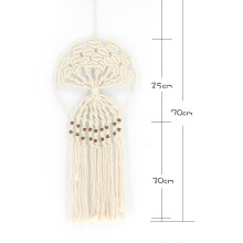 3Pcs Tree of Catcher Pendant Beige Indoor Room Decor