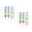 20Pcs Multi ABS Building Block Stackable Pencils Cute Kids Stationery 6