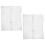 6Pcs White Garment Rack Covers Peva Hanging Clothes Protector Bags 9