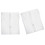 6Pcs White Garment Rack Covers Peva Hanging Clothes Protector Bags 3