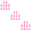 3 Pcs Nail Holder For Display Practice Stand Plastic Support 9