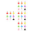 36Pcs Durable Plastic Mini Plunger Prank Props Toy Set 4