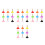 36Pcs Durable Plastic Mini Plunger Prank Props Toy Set 7
