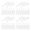 32Pcs Mini Clear Scoops for Candy Dessert White Kitchen Tools 5