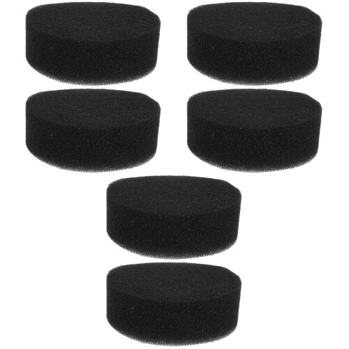 6Pcs Aquarium Filter Sponge Pads with High Permeability Black Sponge 1