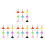 36Pcs Durable Plastic Mini Plunger Prank Props Toy Set 8
