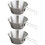 3 Sets Camping Bowl Titanium Cup Foldable 304 Stainless Steel 9