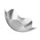 2Pcs Silver Creative Fruit Plates Stainless Steel Snack Dish for Home 2