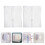 6Pcs White Garment Rack Covers Peva Hanging Clothes Protector Bags 7