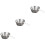 3 Sets Camping Bowl Titanium Cup Foldable 304 Stainless Steel 6