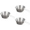 3 Sets Camping Bowl Titanium Cup Foldable 304 Stainless Steel 7