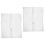 6Pcs White Garment Rack Covers Peva Hanging Clothes Protector Bags 11