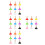 36Pcs Durable Plastic Mini Plunger Prank Props Toy Set 6