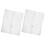6Pcs White Garment Rack Covers Peva Hanging Clothes Protector Bags 2