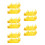 5Pcs Yellow DIY Assembly Doll Effects for Artwork and Figure Display 2