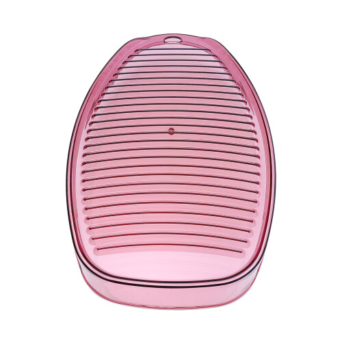 2Pcs Durable Red Plastic Washboards with Wavy Surface for Home Laundry