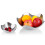 2Pcs Silver Creative Fruit Plates Stainless Steel Snack Dish for Home 6