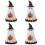 4Pièces Statue Résine Halloween Maison 5