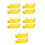 5Pcs Yellow DIY Assembly Doll Effects for Artwork and Figure Display 4