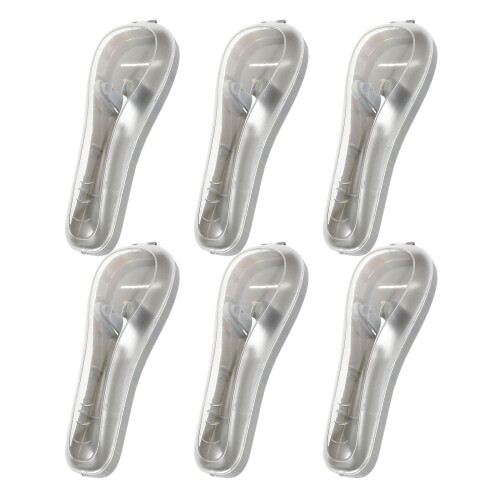 6Pcs Travel Razor Protector Case - Grey Plastic Manual Razor Storage