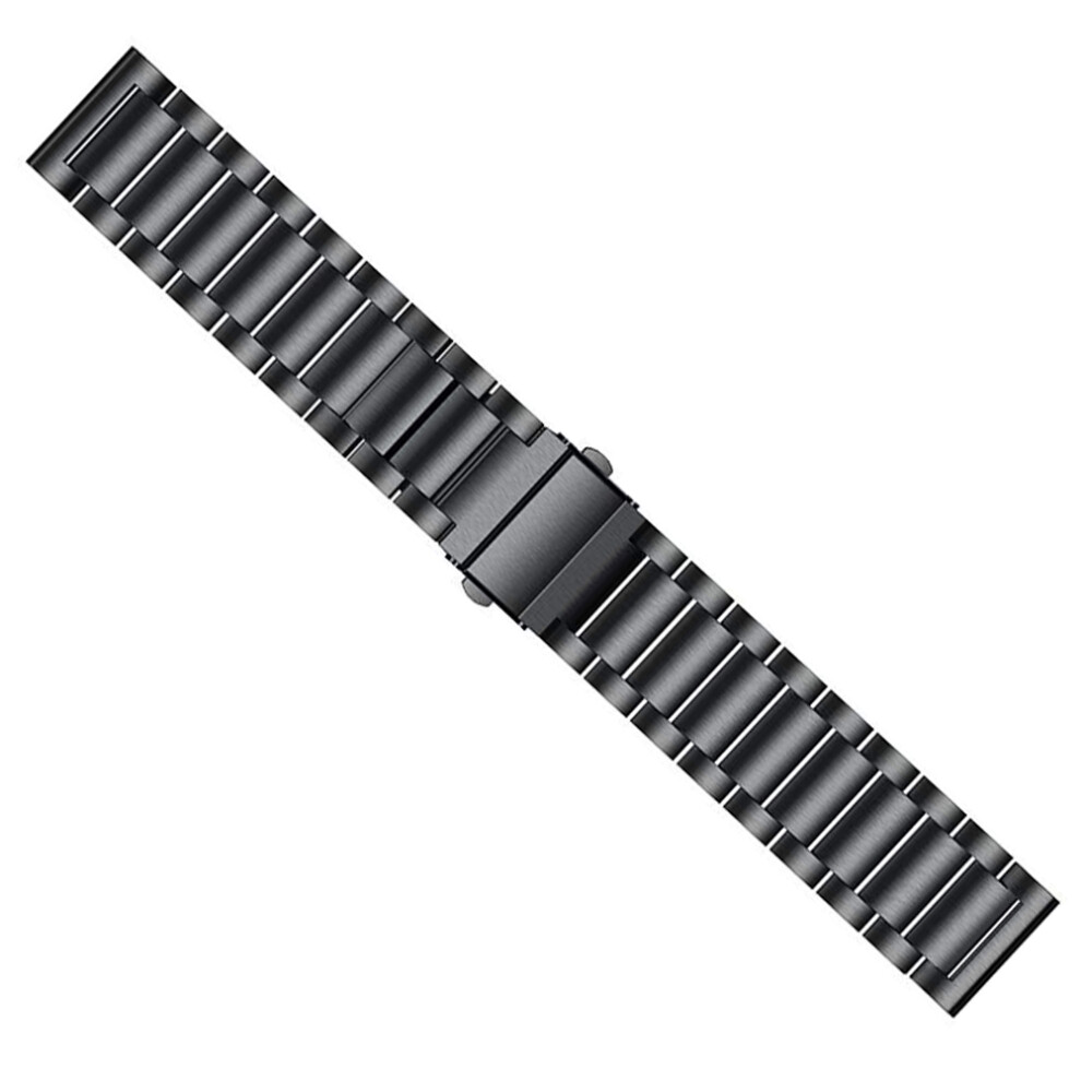 2Pcs Watch Wristband Metal Strap Easy Install Smartwatch Bands Black 3631253713828