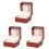 3pcs Box Man Bronzing Watch Stand 3