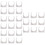 3pcs U-Shaped Pipe Clamp Pvc Conduit Hose White 10