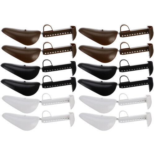 Shoe Stretcher Plastic Adjustable Shape 6pairs 9.4x3.5x0.8in 1