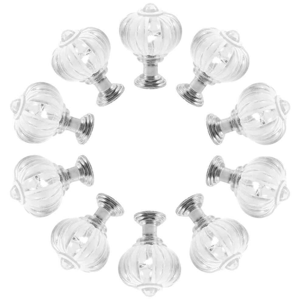 20Pcs Transparent Acrylic Cabinet Pull Handles Modern Door Pulls 3631372281031