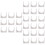 3pcs U-Shaped Pipe Clamp Pvc Conduit Hose White 9
