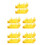 5Pcs Yellow DIY Assembly Doll Effects for Artwork and Figure Display 6