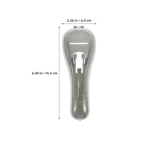6Pcs Travel Razor Protector Case - Grey Plastic Manual Razor Storage 2