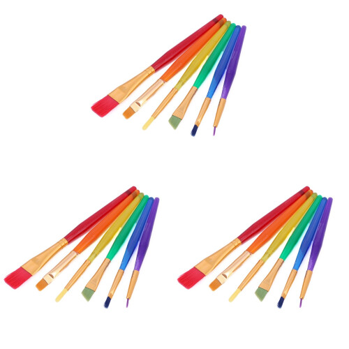 18 Pcs Paintbrushes Kids Paint Solid Child Paint Brush 2