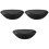 3pcs Bathtub Headrest Upholstered Pu Sucker 3