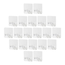 100Pcs Transparent Wall Storage Hooks Punch-Free Strong Adhesive Hooks