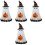 4Pièces Statue Résine Halloween Maison 4