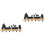 2Sets Multi Color Bamboo Iron Wall Shelf with Hooks Small Key Holder 5