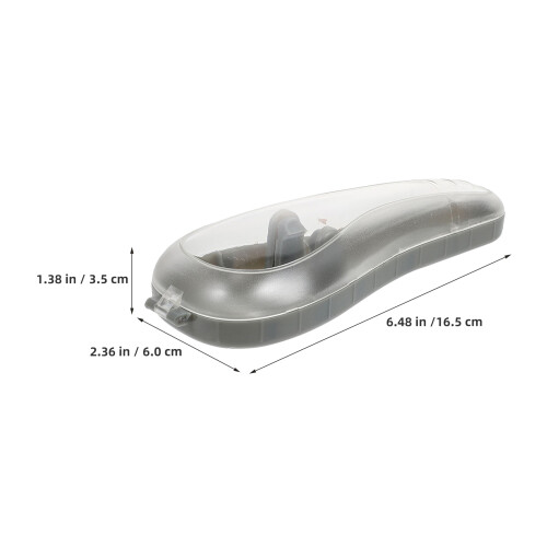 6Pcs Travel Razor Protector Case - Grey Plastic Manual Razor Storage 1