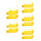 5Pcs Yellow DIY Assembly Doll Effects for Artwork and Figure Display 5