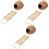 3Sets Decorative Hanging Birdcage Light Brown Coconut Shell Bird Bed 5