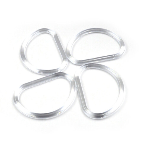 30Pcs Durable Transparent Plastic Bag Handles for DIY Handbag Frames 2