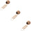 3Sets Decorative Hanging Birdcage Light Brown Coconut Shell Bird Bed 10