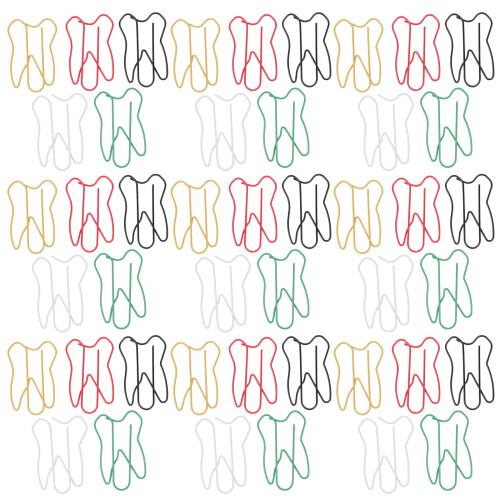 2 Pack Stationery Tooth Paper Clips Strong Clipping Force Random Color