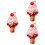 3Pcs Multi-Colored Plush Ice Cream Pillow Decorative Sofa Throw 7