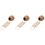 3Sets Decorative Hanging Birdcage Light Brown Coconut Shell Bird Bed 6