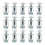 125Sets Galvanized Carbon Steel Petal Nut Inserts for Hardboard Silver 2