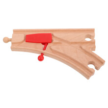 4Pcs Wooden Train Track Expansion Set With Connectors And Bridge