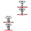 4Pcs Wear-Resistant Stainless Steel Small Pot Lid Knobs for Kitchen 4