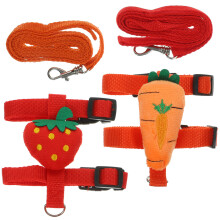 Set Of 2 Harness Leash Bunny Accessories Lovely Rabbit Decorative Cat